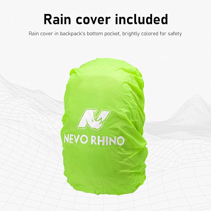 N NEVO RHINO Hiking Backpack 20L Water Resistant Outdoor Day Pack, Lightweight - Image 6