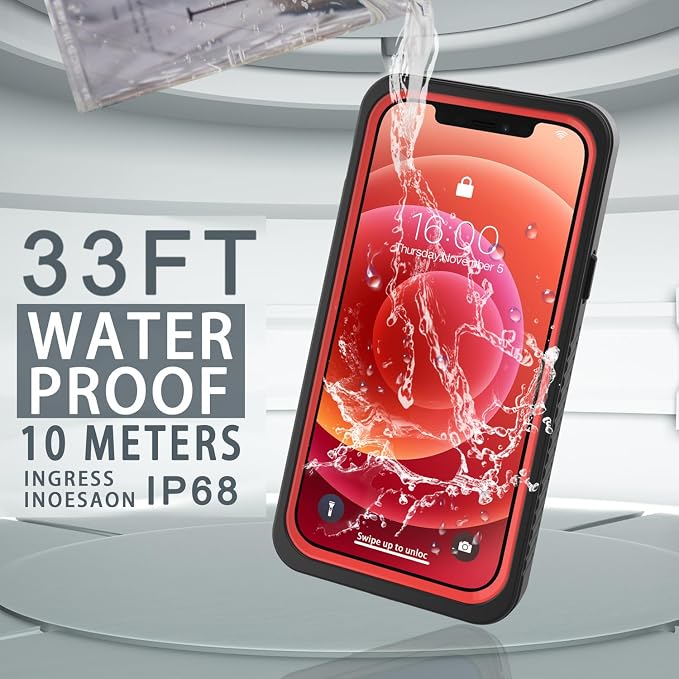 Diverbox for iPhone 12 Waterproof Case, Waterproof Shockproof Dustproof IP68 - Image 5