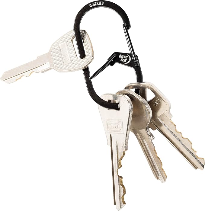 Nite IZE GS2-01-R6 G-Series Dual Chamber Carabiner, Size #2 1-Pack - Image 4