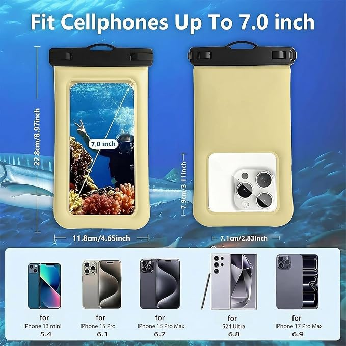 Floatable Soap Bubble Waterproof Phone Pouch/Case - Image 3