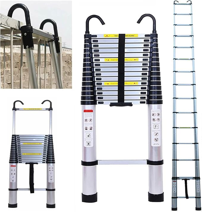 Extension Ladder 20.34 FT Telescoping Ladder by Jupitor