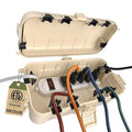 Flemoon Medium Outdoor Electrical Box, IP54 Waterproof Extension Cord Cover w/6 by FLEMOON