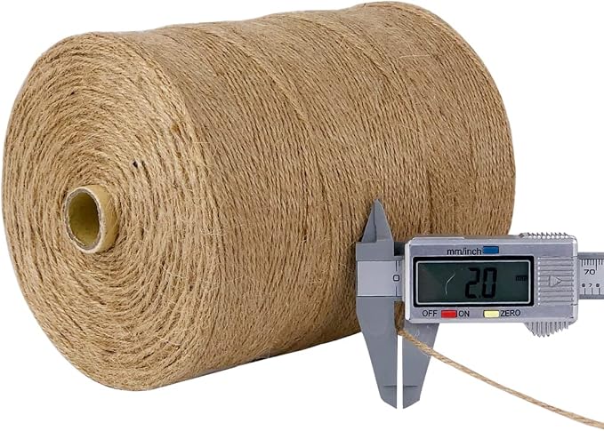 PerkHomy Jute Twine String 3600 Feet Natural Thin - Image 4