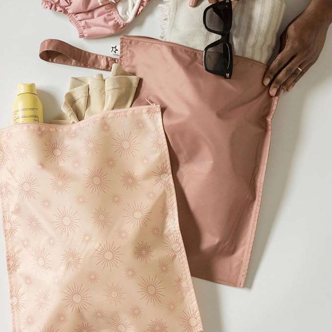 Tiny Twinkle Mess Proof Wet Bags | 2-Pack Reusable Waterproof Wet Bags - Image 5