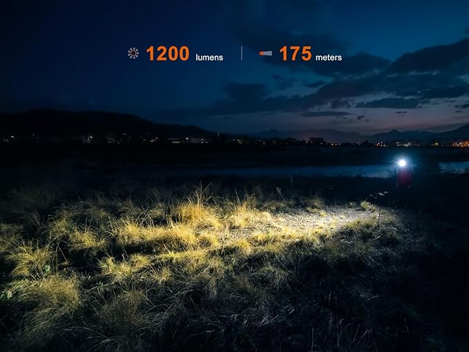 Fenix HM55R Rechargeable Headlamp, 1200 Lumen Spotlight Floodlight & Red Light - Image 3