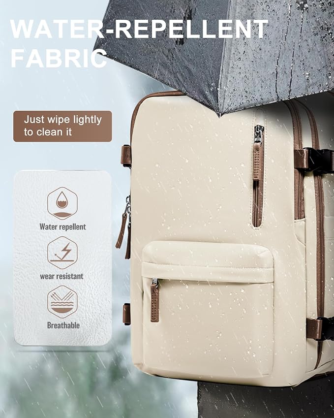 WONHOX Large Travel Backpack Carry on Flight Approved Laptop Work Business - Image 8