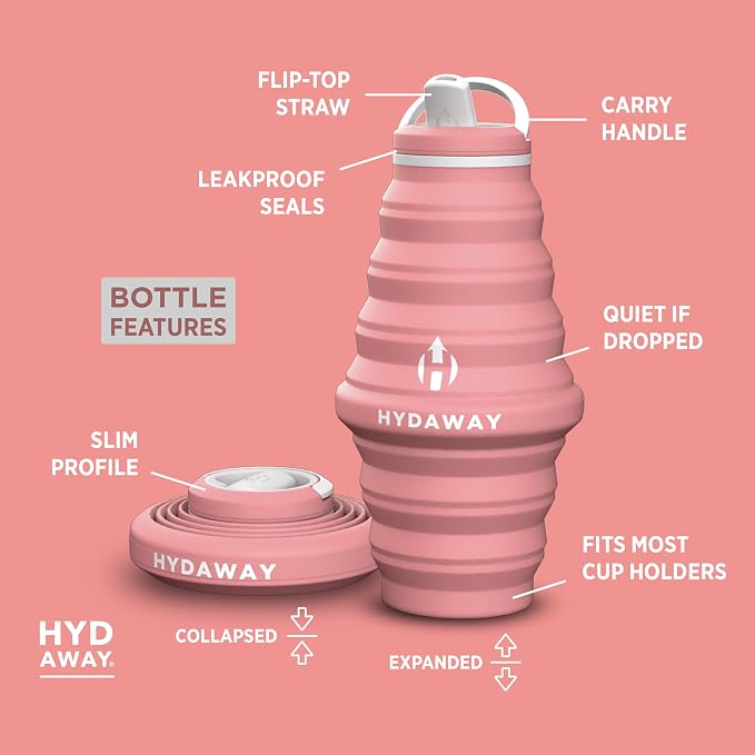 HYDAWAY 25oz Collapsible Water Bottle - Image 5