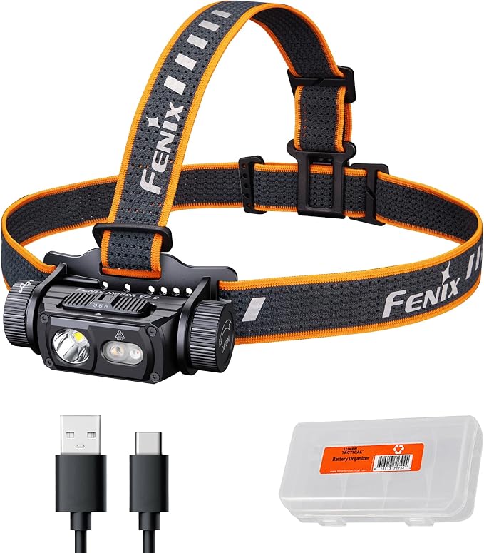 Fenix HM60R V2.0 1600 Lumens Rechargeable Headlamp, USB-C Fast Charging by Fenix