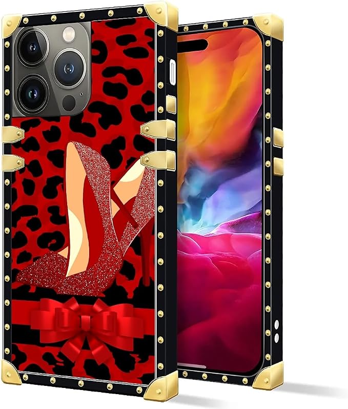 Compatible with iPhone 15 Pro Max Case, Elegant High Heels Luxury Golden - Image 2