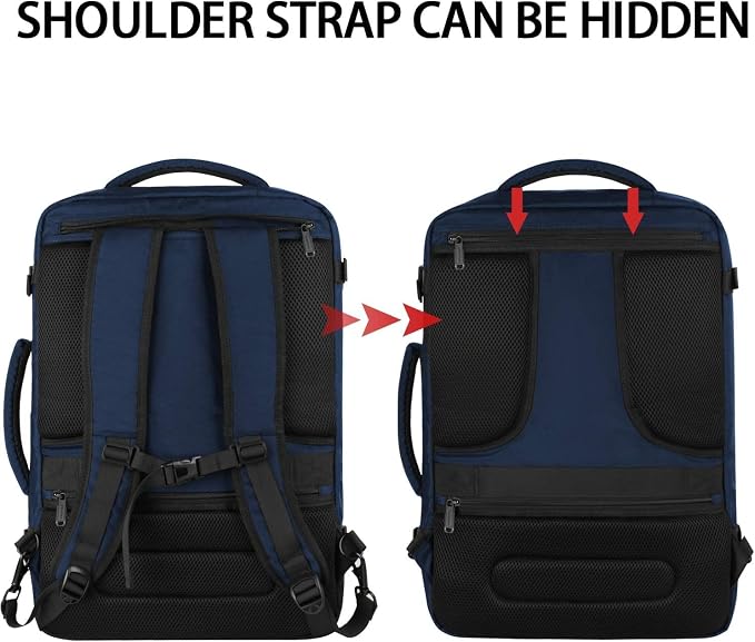 Vancropak Carry On Backpack, 45L Expandable Extra Large Travel Backpack - Image 5