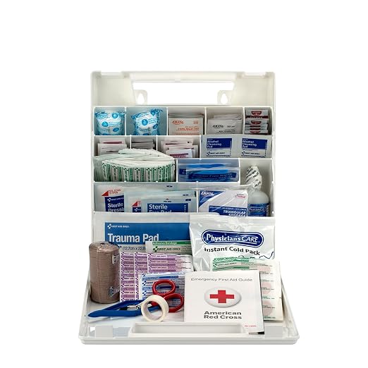 First Aid Only 225-AN 50-Person OSHA-Compliant First Aid Kit, Emergency First by FirstAidOnly