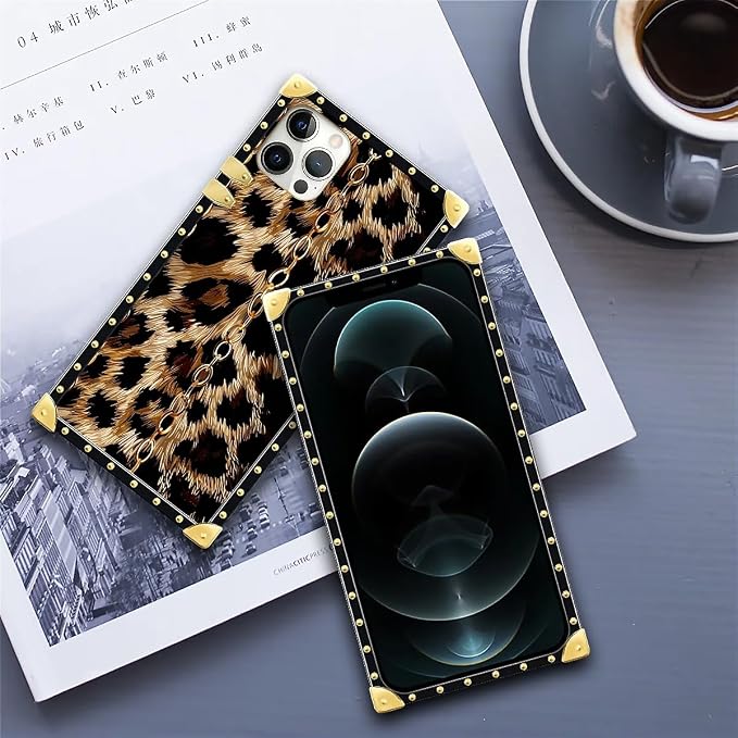 Compatible with iPhone 11 Pro Max Case, Seamless Gold Chain Leopard Luxury - Image 6