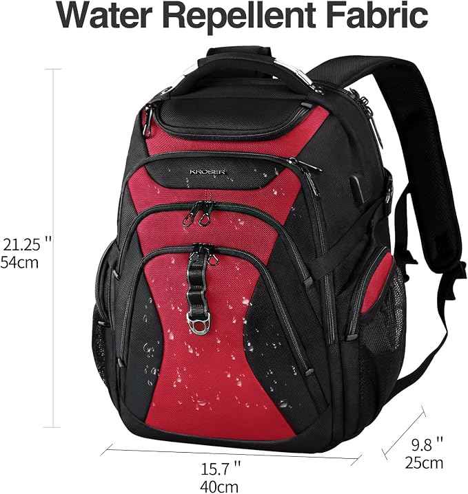 KROSER Travel Laptop Backpack 18.4 Inch XXXL Gaming Backpack - Image 2