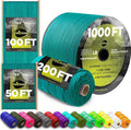 TECEUM 5/32" Paracord Rope 1000 – 1000ft / 200ft / 100ft / 50ft – Tactical by TECEUM