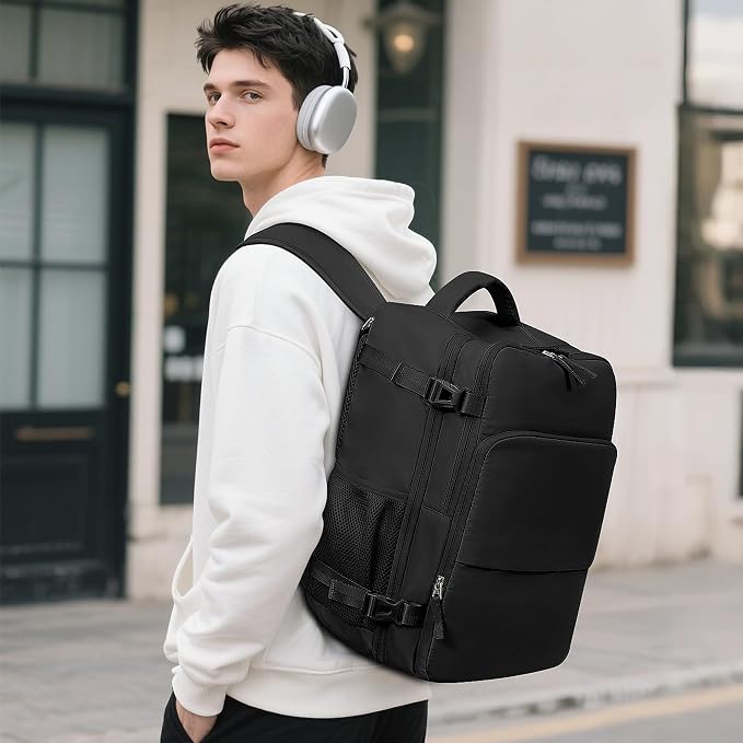Sinaliy Travel Backpack for Men Women, Personal Item Travel Bag - Image 3
