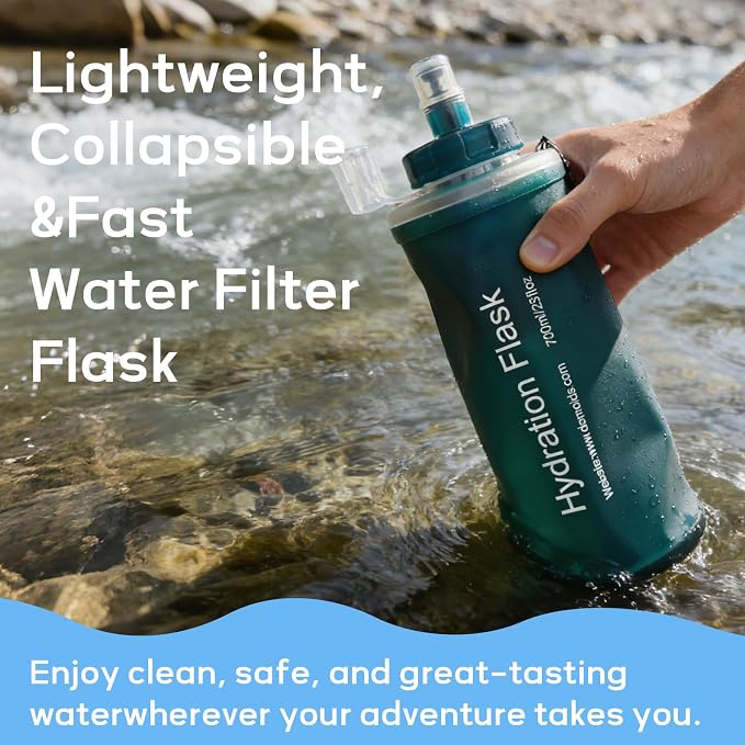 700ml Soft Flask Water Bottle, Collapsible Water Bottle - Image 5