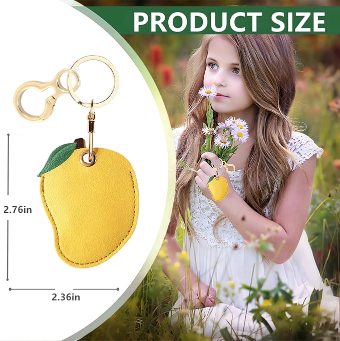 BORKUANA Leather Keychain Holder Case Compatible - Image 2