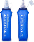 UTOBEST Soft Flask, 2 Pack Soft Flask Running Bottles 500ml, TPU Foldable by UTOBEST