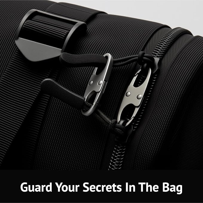 zelin Anti Theft Zipper Clips Double Opening Small Carabiner Clips, Commuting - Image 3