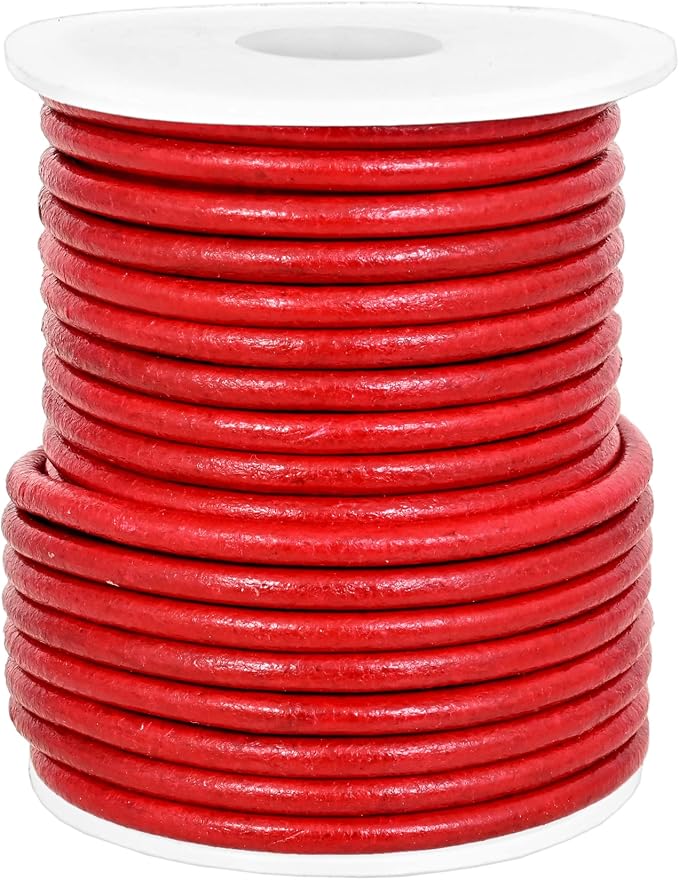 GENIQUE Real/Genuine Round Leather String Cord - Image 2