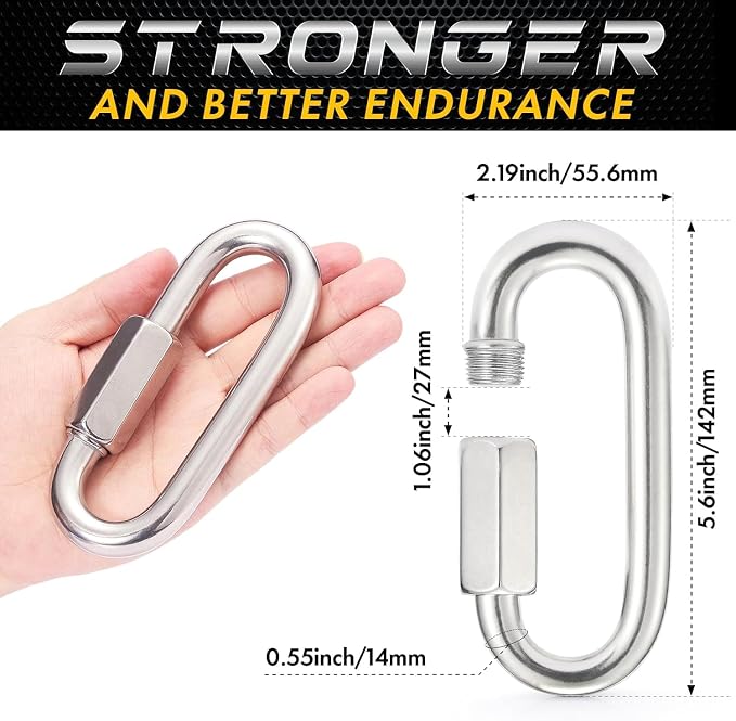 sprookber Stainless Steel Chain Quick Links - Image 2
