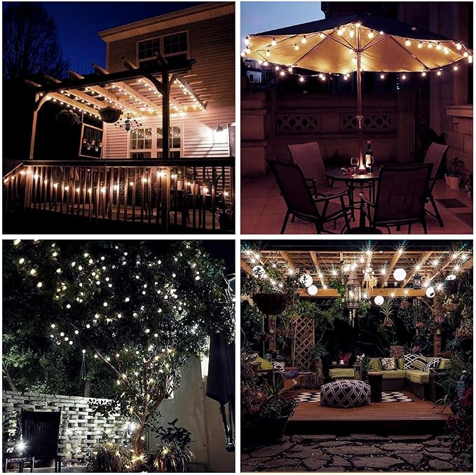 Metaku Outdoor String Lights Battery Operated 16.4ft 50LED Fairy Lights - Image 5
