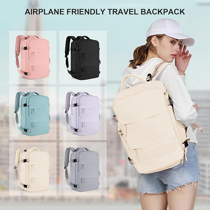 coowoz Travel Backpack For Women Men, Carry On Backpack, Hiking Backpack - Image 8