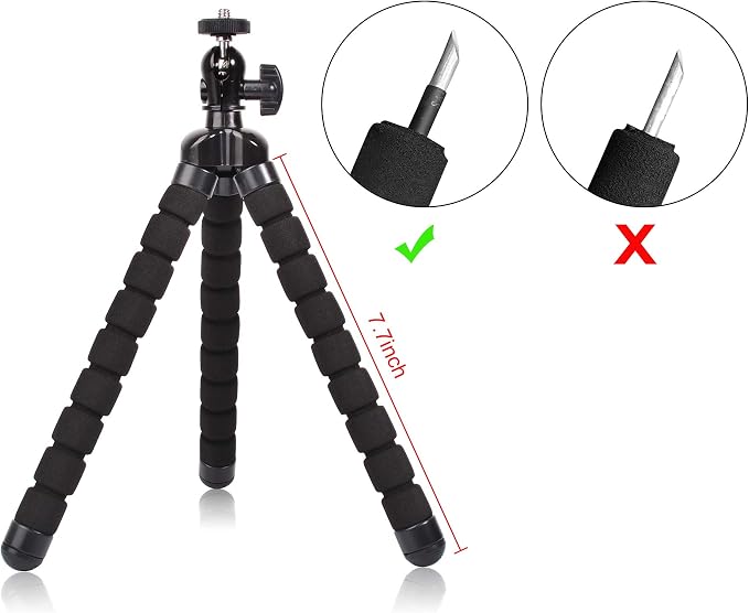 Phone Mini Tripod, Ruittos Premium Flexible Mobile Phone Tripod Stand Compatible - Image 4
