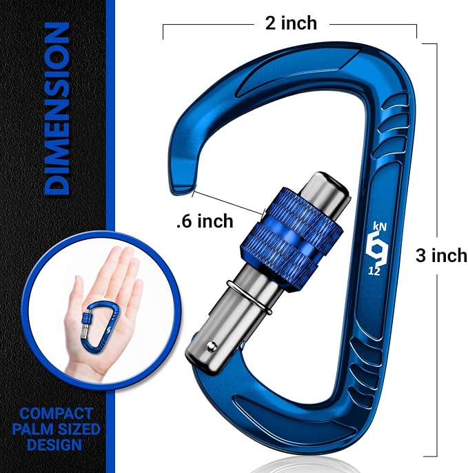 Rhino Produxs 12kN Heavy Duty Carabiner Clips, - Image 2