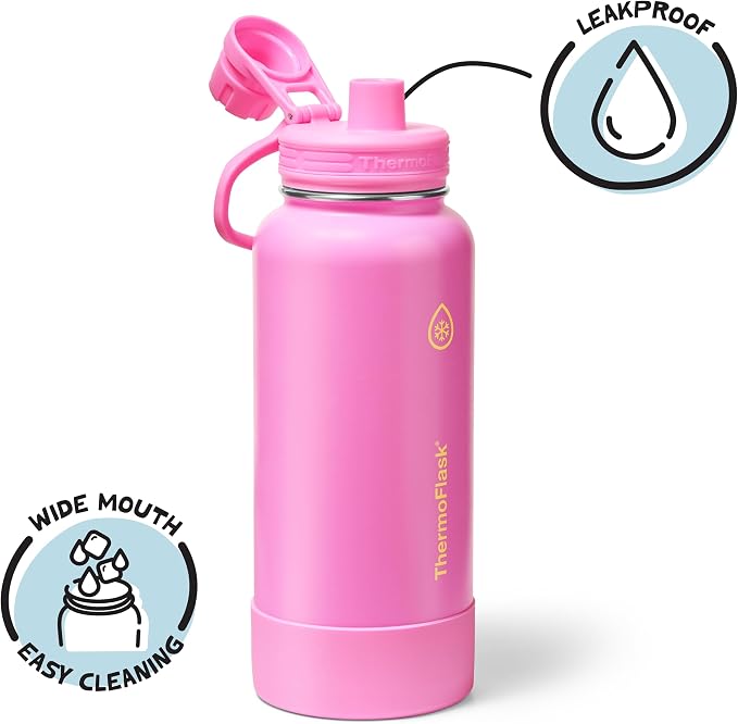 ThermoFlask 32 oz Double Wall Vacuum Insulated Stainless Steel Water Bottle - Image 3
