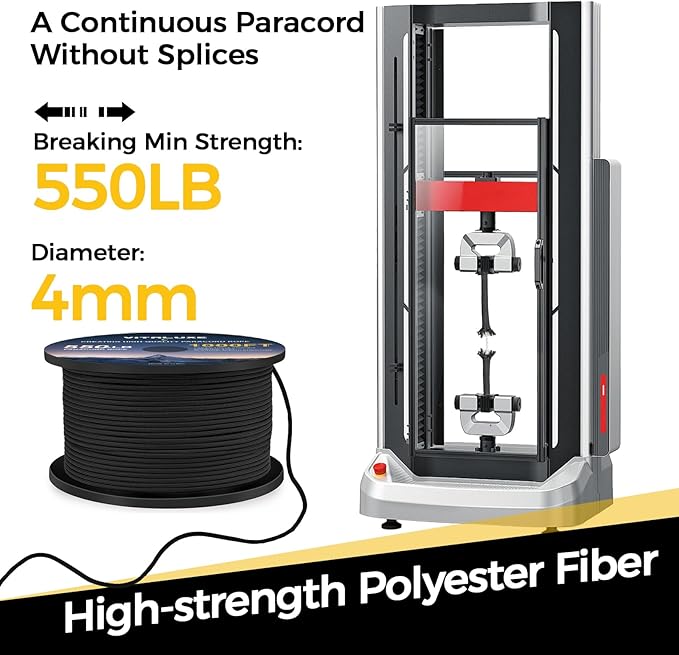 Paracord 550, 7 Triple Strands Utility Rope, Parachute Cord - Image 2