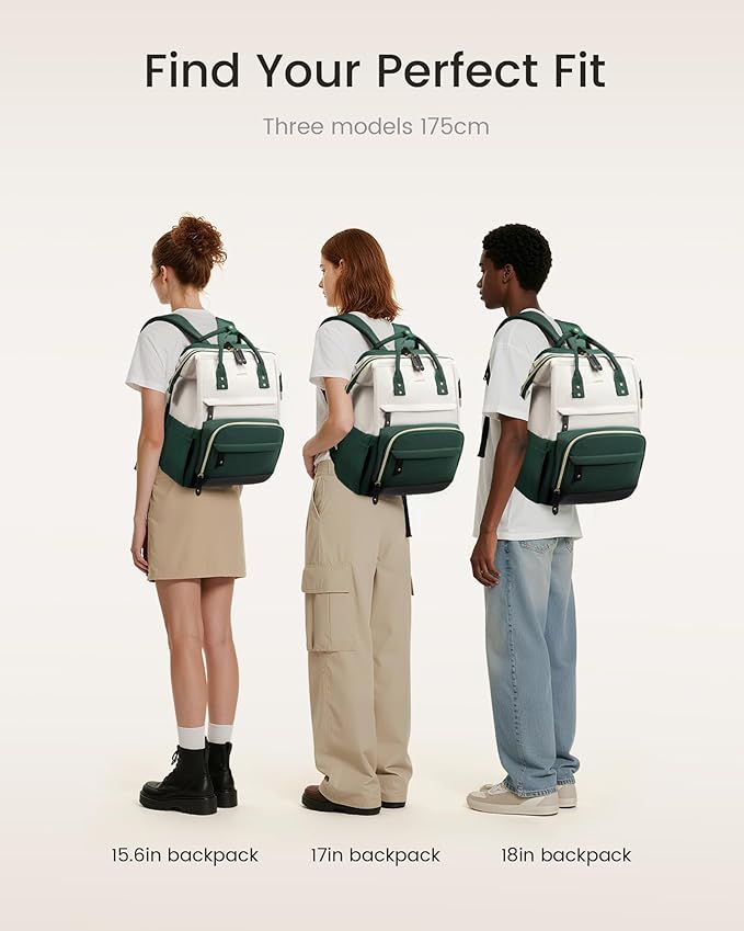 LOVEVOOK Laptop Backpack for Women, 15.6 Inch Work Business Backpacks Purse - Image 5