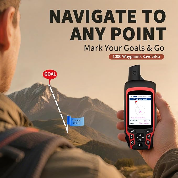 A6 Handheld GPS for Hiking, Rugged Waterproof GPS Navigator - Image 5