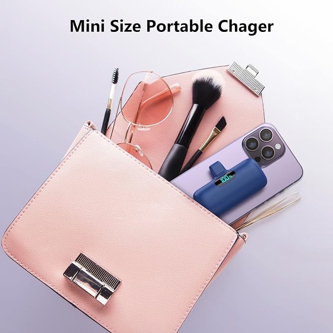 Mini Portable Charger for iPhone, Upgraded 5000mAh PD Fast Charging Battery Pack - Image 3