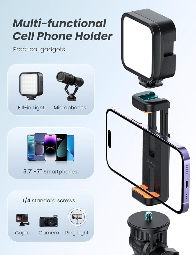 86'' Phone Tripod & Selfie Stick, Tripod - Image 5