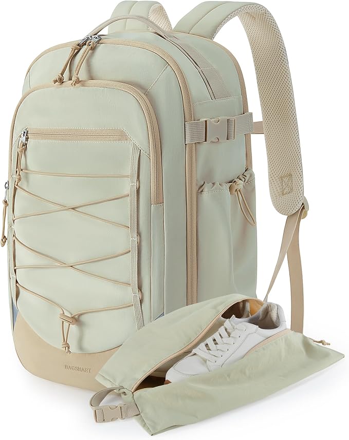 BAGSMART Carry On Travel Backpack, 17 Inch Large Travel backpack Carry On by BAGSMART