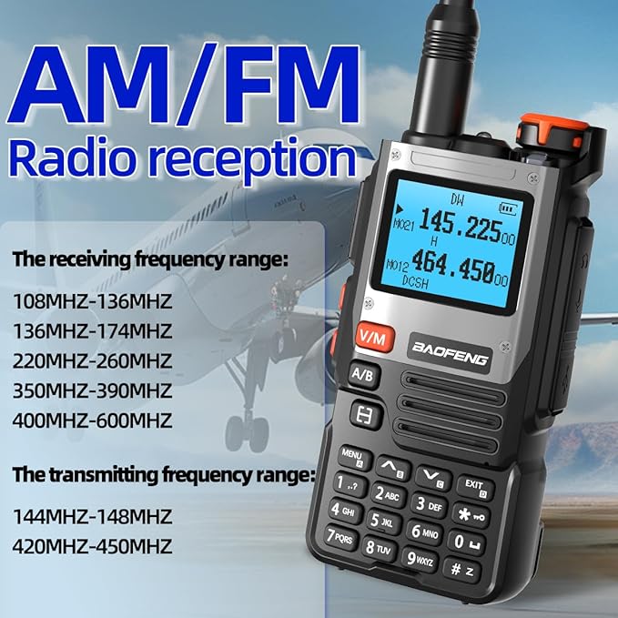 BaoFeng Radio Ham Radio Handheld K61 8W Rechargeable Walkie Talkies 2600mAh - Image 3