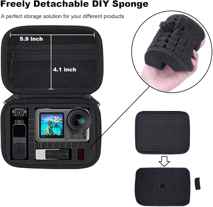 Hard Carrying Case with Customizable Foam Protective Case Outdoor Travel - Image 2