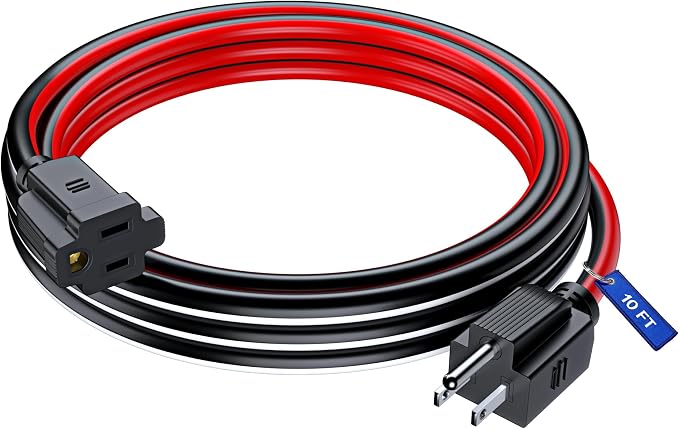Maximm 10 Ft Black, Heavy Duty 16 AWG, ETL Listed by MaximmCable