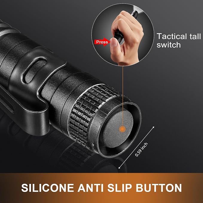 Honoson 10 Pieces Mini Pen Light Flashlight Small LED Pen Light Aluminum Pocket - Image 4