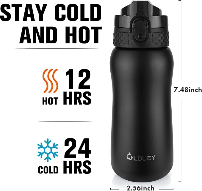 Oldley Insulated Water Bottle 12oz Water Bottles - Image 3