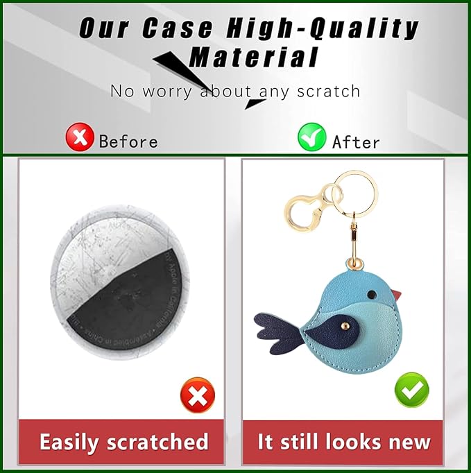BORKUANA Leather Keychain Holder Case Compatible - Image 3