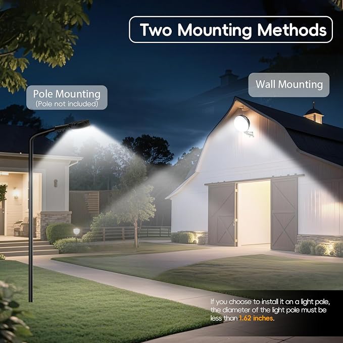 150W 4 Pack 20000LM Dusk to Dawn Outdoor Lighting, LED Barn Lights Outdoor - Image 6