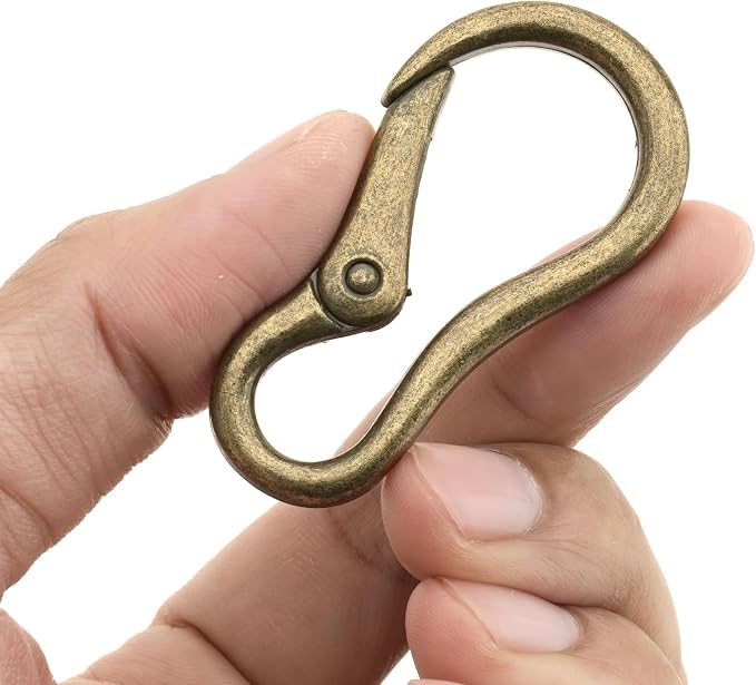CRAFTMEMORE 2pcs 2 Inches Carabiner Spring Snap Hook Paracord Camping Keychain by CRAFTMEMORE