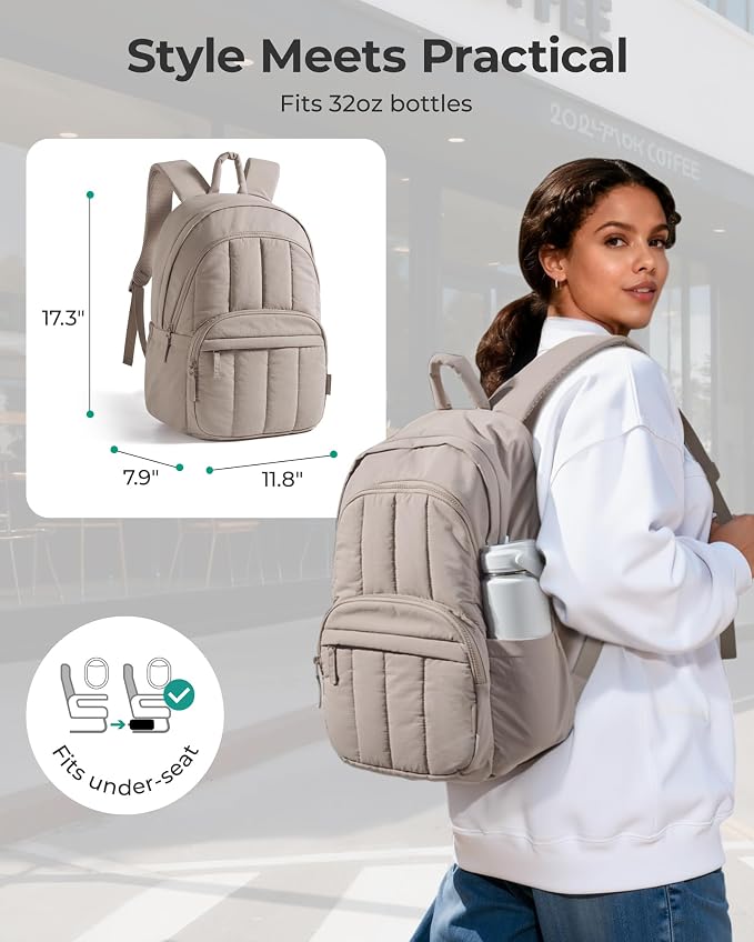 BAGSMART Womens Backpack Travel Laptop Backpack - Image 2