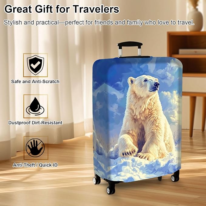 Luggage Cover Protector for 22-24 Inch Suitcases, TSA Approved Elastic Travel - Image 7