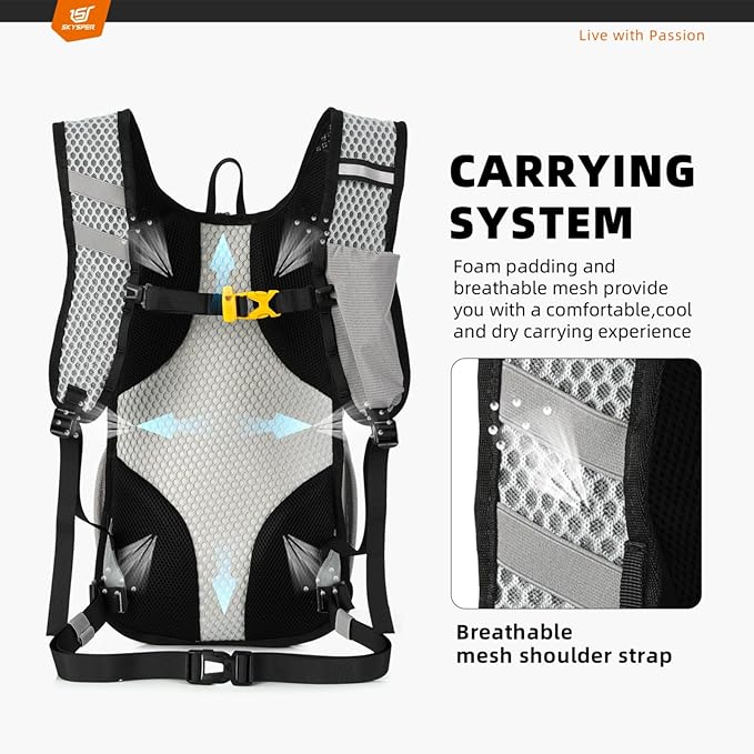 SKYSPER Small Hiking Backpack - 15L Travel Daypack Lightweight Bag Water - Image 4