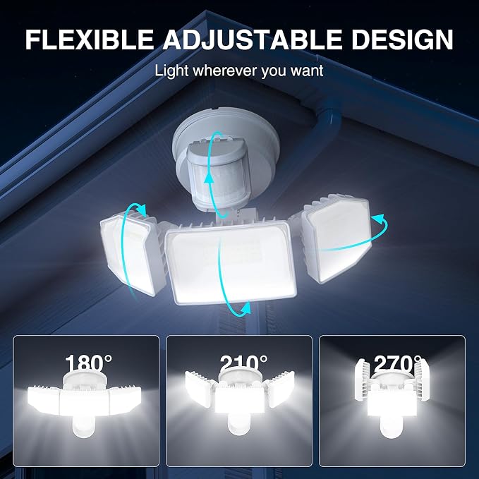 Abovizo 85W LED Security Lights Motion Sensor Light Outdoor, 8500LM Dusk to Dawn - Image 7