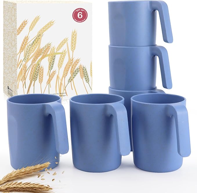 Wrova 16oz Wheat Straw Cups by WROVA