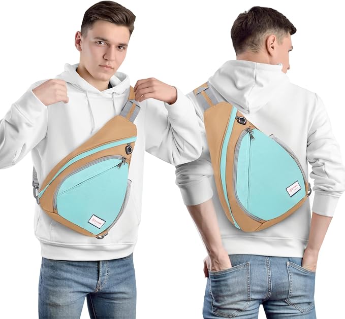 ZOMAKE Sling Bag, Small Crossbody Sling Backpack, Water Resistant Shoulder - Image 7